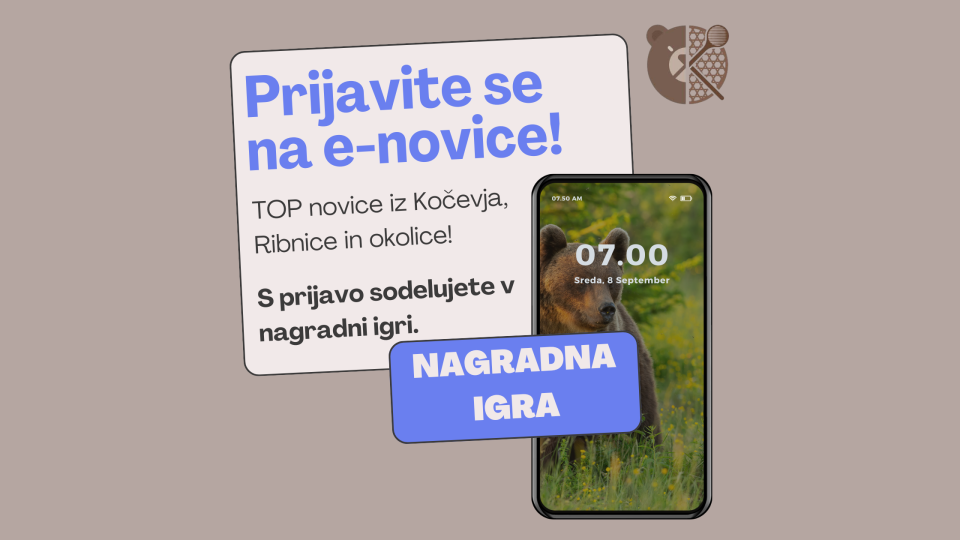 Prijavite se na e-novice.